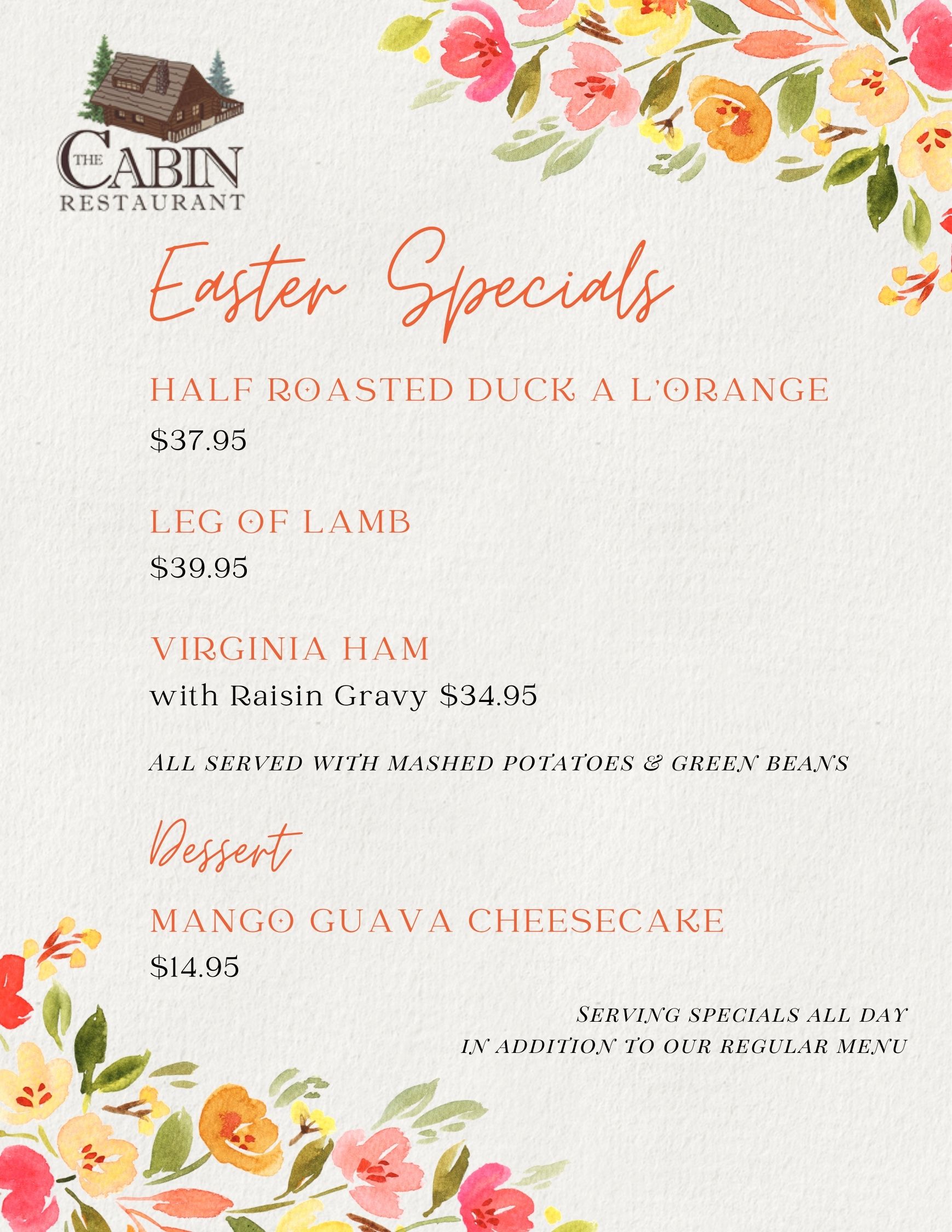 Easter Specials