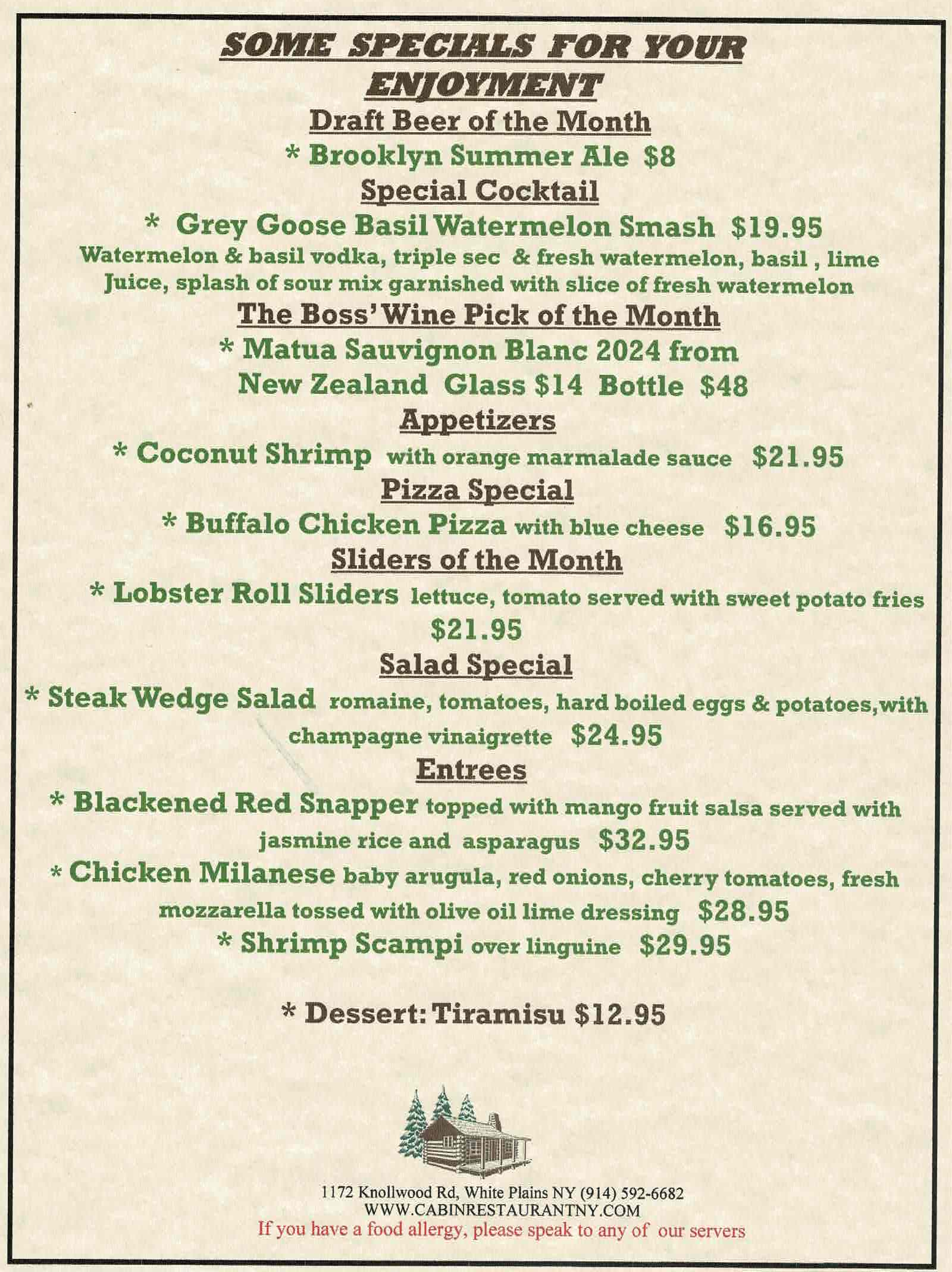 May Specials - 2026