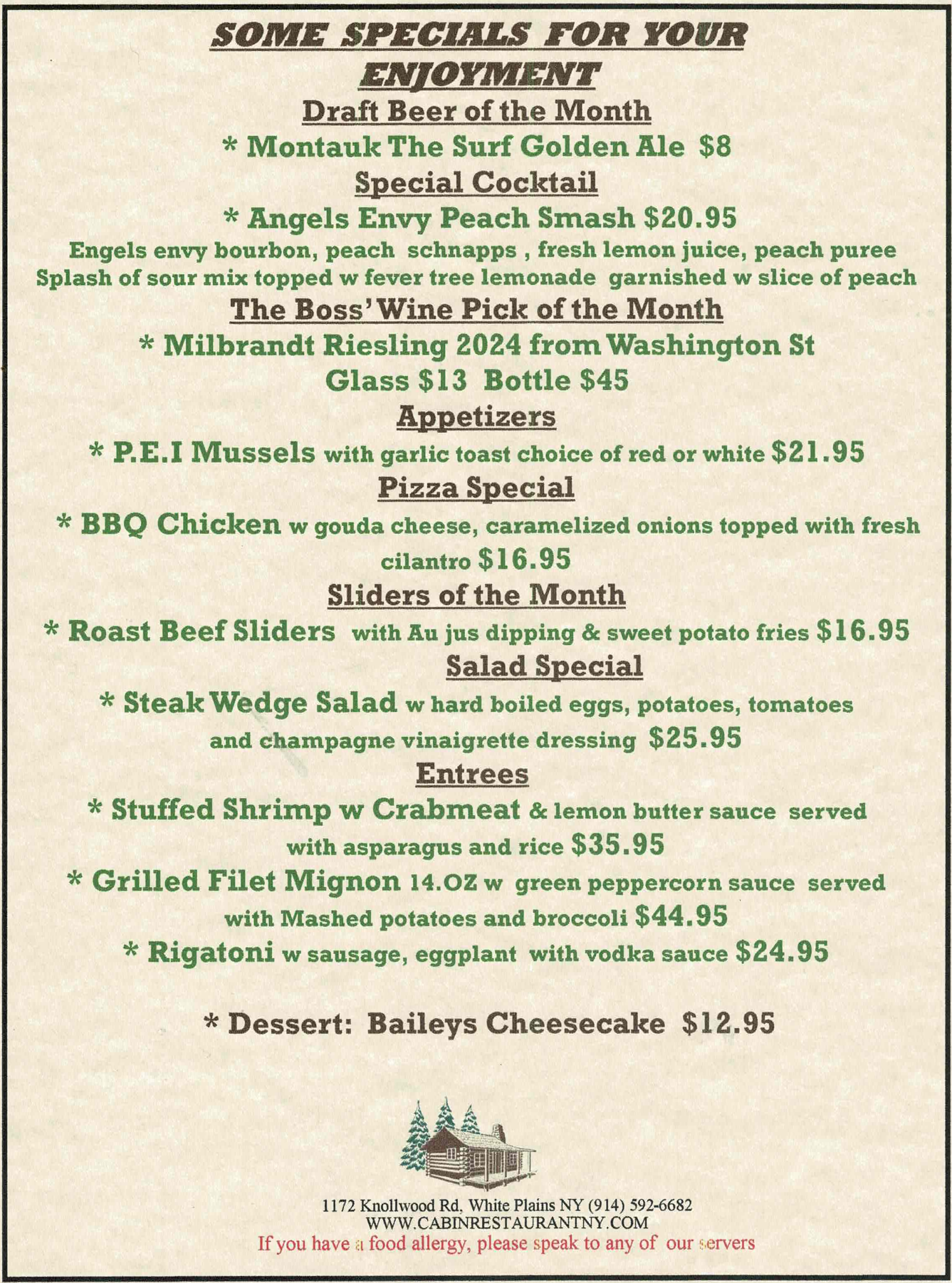 August Specials